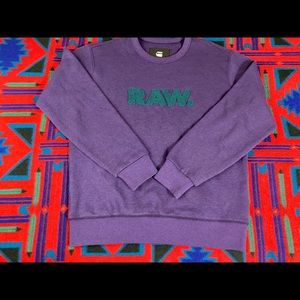 Vintage Rare G Star Raw Denim Crewneck Sweatshirt